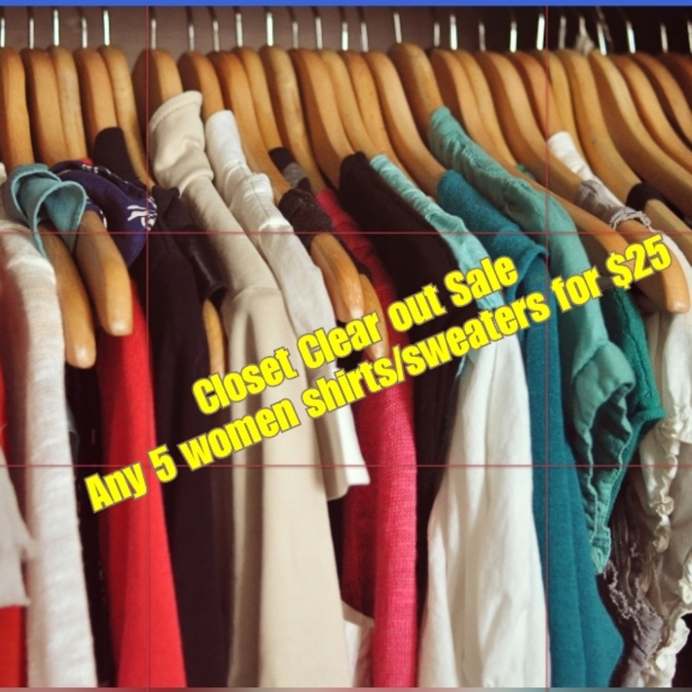 Closet clear out 5 for $25.00
